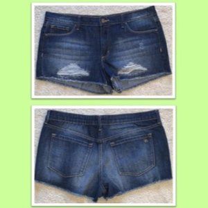 Jessica Simpson Palm Fray Jean Shorts Size 31